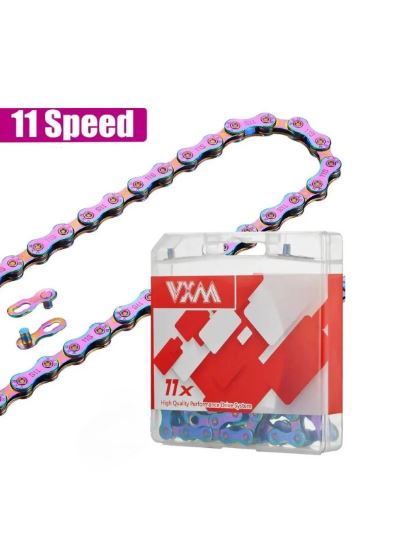 Renkli 11 li Paslanmaz Bisiklet Zinciri Renkli Galvanik