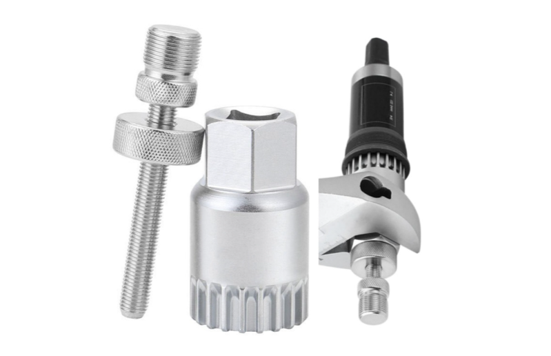 BRIVIGA – 20T Kare/Spline BB Anahtarı Seti + Düşme Önleyici Parça (20Cr Çelik, Gümüş, 145g+86g)
