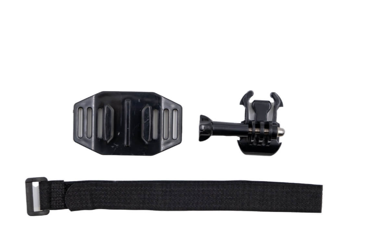 BRIVIGA – HMT-MOUNT03 GoPro Kask Montajı (Velcro Kayışlı, Siyah)