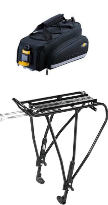 TOPEAK – Uni Explorer Disc Arka Bagaj TA2147B  + TOPEAK – RX Trunkbag EX – Arka Çanta 2,8 L / 170Ci) – TT9636B
